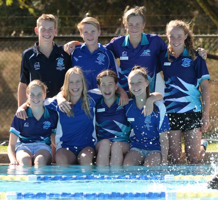MAKING A SPLASH: Eight Albury swimmers have qualified the Victorian Age Championships in Melbourne this December. Picture: MARK JESSER.