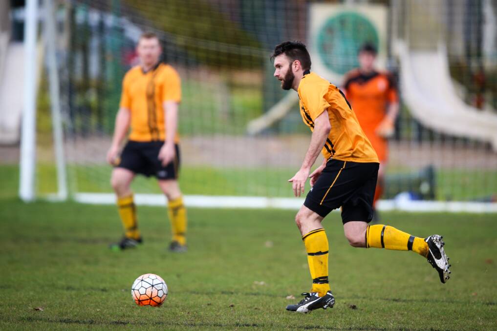 UNDERDOGS: Matt Townsend in action for Albury Hotspurs last season. Spurs are set to give plenty of opportunities to the club's younger players this season. 