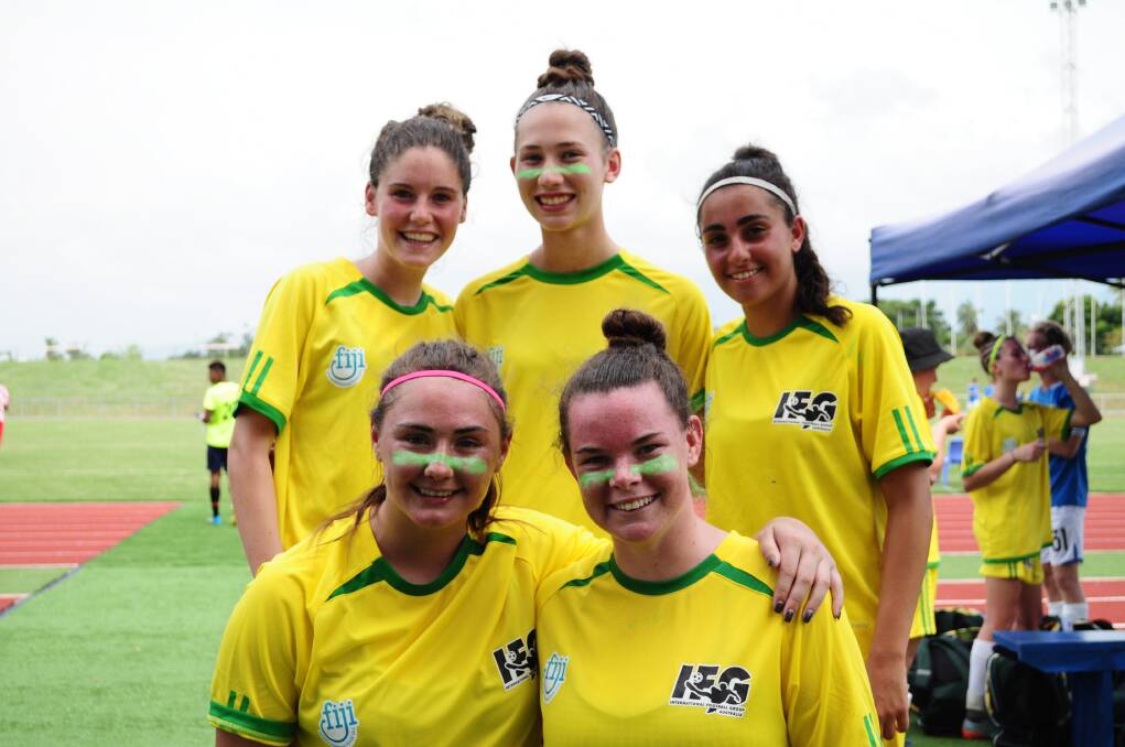 FIJIAN FLYERS: AWFA products Bella Godfrey, Allanah Seary, Christina Stefanou, Molly Goldsworthy and Brea Quinlivan were winners at this year's Fiji Cup.