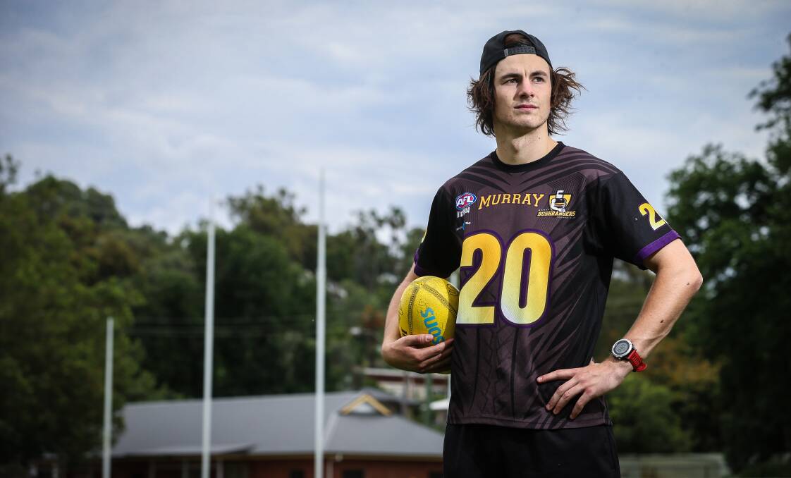 TOP TIGER: Albury's Zach Sproule is one of several local prospects hoping to be picked up by an AFL club on Friday night. Picture: JAMES WILTSHIRE