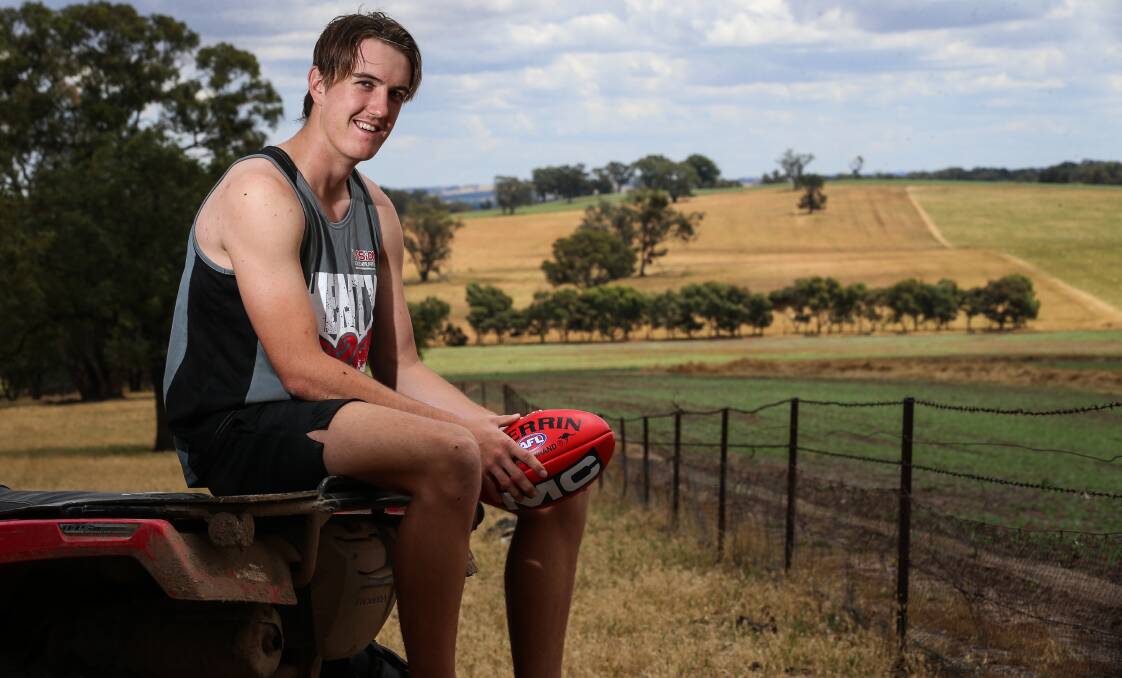 TIME OUT: Agile Henty defender Harrison Macreadie has spoken to four clubs ahead of this Friday's AFL national draft. Picture: JAMES WILTSHIRE