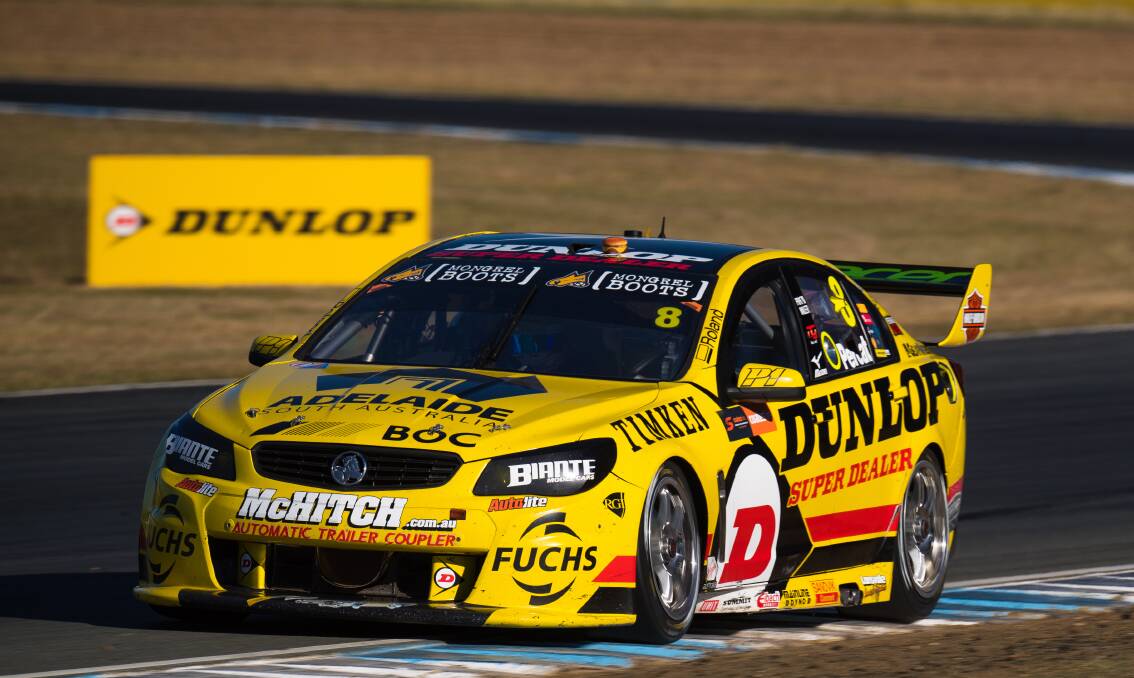 UNLUCKY: Nick Percat was on track for a top-five finish in race two at Ipswich before hitting some debris on the track which ripped off his front guard.