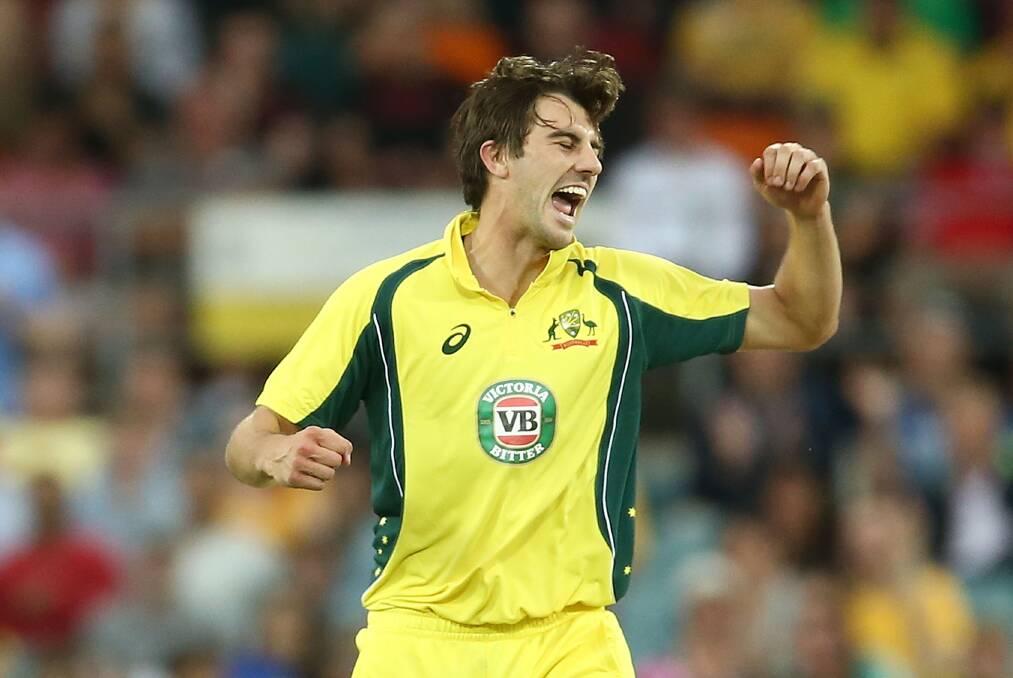 HEADLINE ACT: Australian paceman Pat Cummins has been named 
in the Sydney Thunder Squad for next Tuesday's Border Bash. 
Picture: GETTY IMAGES