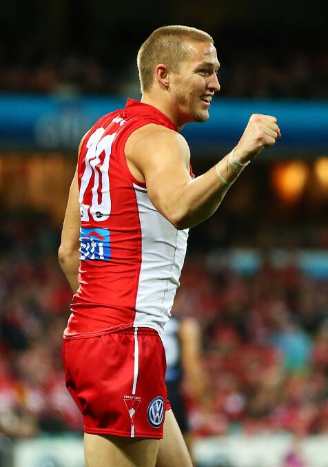 SWAN SONG: Bright export Sam Reid may line-up for the Sydney Swans during their clash with St Kilda at Lavington Oval next year.