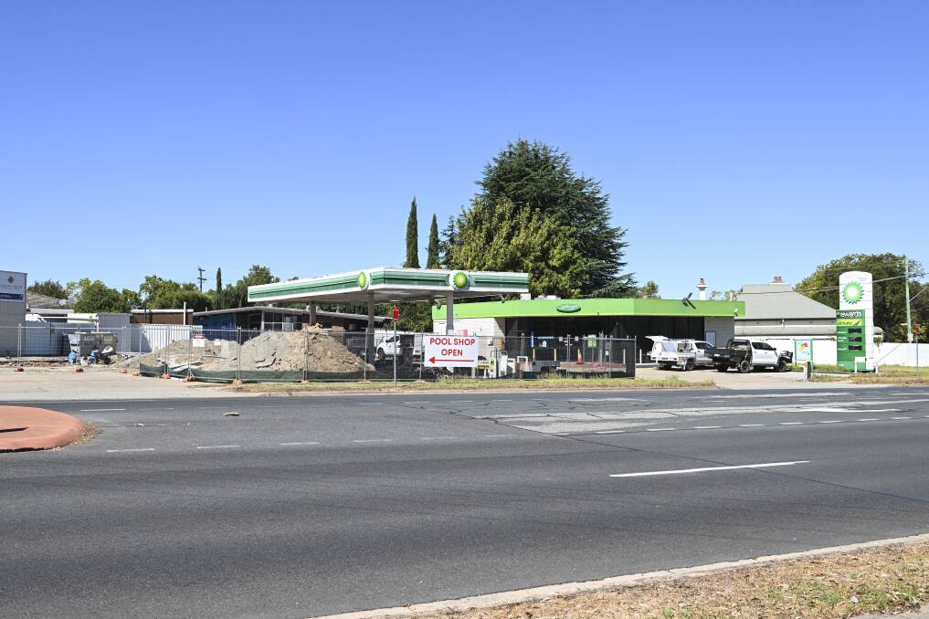 The BP service station on David Street in North Albury is being restored for a new lessee. Picture by Mark Jesser
