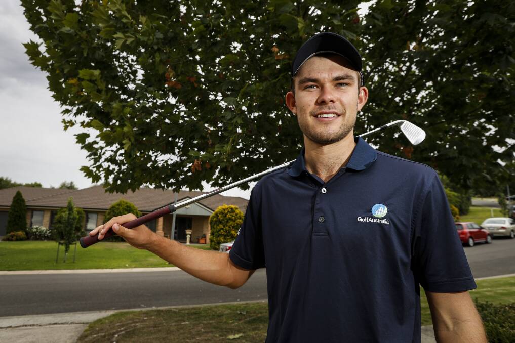 HUGE HONOUR: Wodonga's Zach Murray believes captaining Victoria at the upcoming Interstate Series will bring the best golf out of him. Picture: JAMES WILTSHIRE
