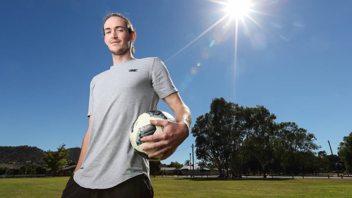 IT'S TIME: Shane Ellwood rediscovered his passion for the sport after joining AWFA outfit Melrose last season. He's now eager to try his luck in the Northern NSW NPL. Picture: MARK JESSER