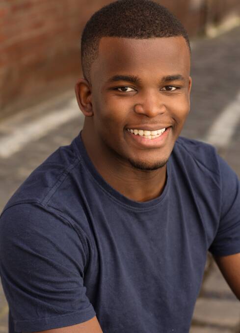 FRONT AND CENTRE: Wodonga's Makwaya Masudi will make his television debut on ABC TV's Newton's Law which begins airing at 8.30pm on February 9.