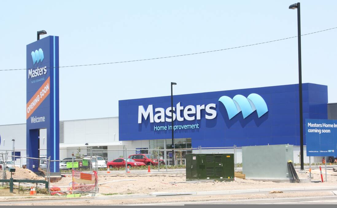 Masters Home Improvement store under construction.