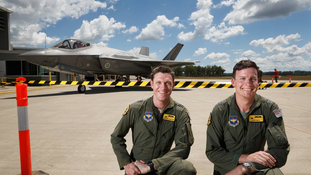 A selection of photographs from the F-35 Joint Strike Fighter jet press event at RAAF Base Amberley, QLDld. Picture: Max Mason-Hubers