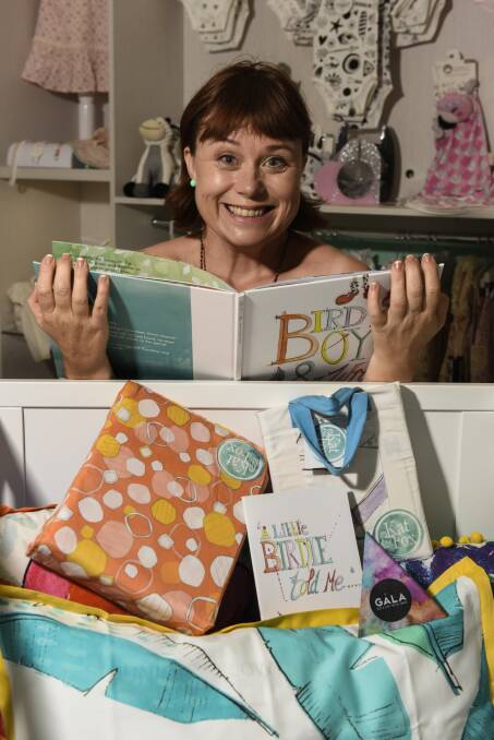 HAPPY KAT: Wodonga designer Kat Rattray has won a national lifestyle industry award in Sydney for her Kat & Fox bed linen and homewares range. Picture: SIMON BAYLISS