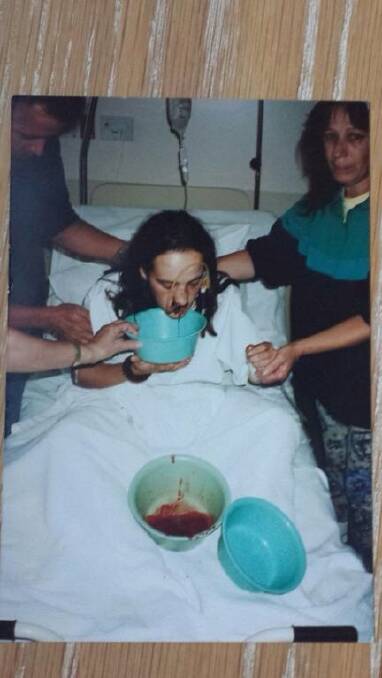 Corinna Horvath spent five days in hospital after the raid.