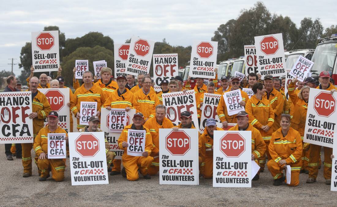 KEEP FIGHTING: A reader and CFA member says the struggle of CFA volunteers to overturn the Victorian government’s thinking must go on. 