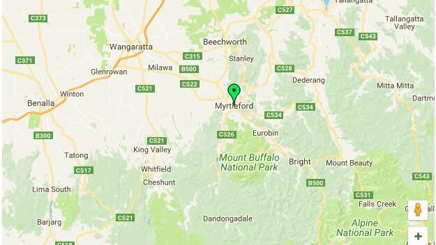 Relief centre set-up at Myrtleford; Buckland River may become impassable