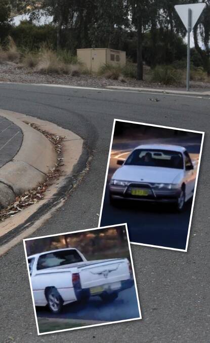 EVIDENCE: The driver clearly wasn't worried about being identified - their skidmarks are still visible. Footage of the driver has been passed on to police.