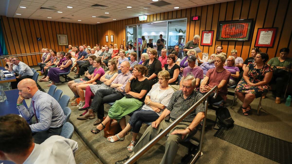 HOT TOPIC: A big crowd turned out last week to see Albury Council vote 6-3 against enforcing an exclusion zone around the Englehardt Street clinic.