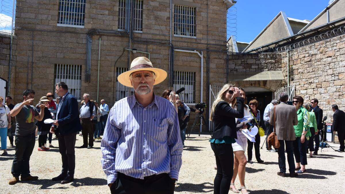 After the auction: Albury businessman Allan Black declined to offer any bids beyond $1.5 million for the Beechworth prison.