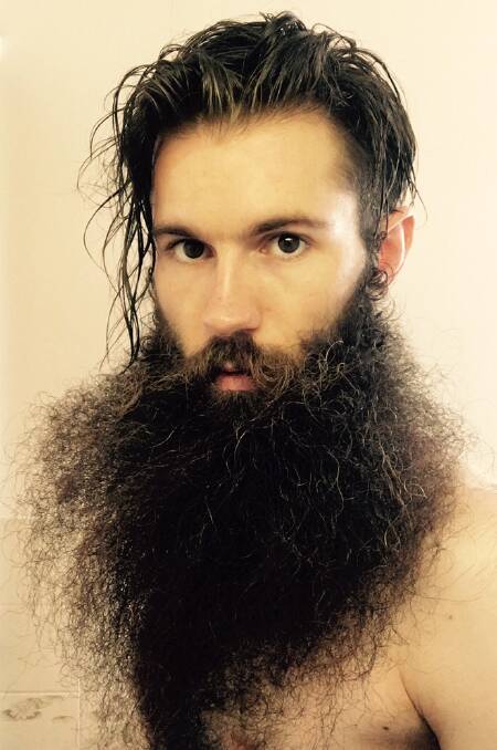 FUZZ: Wangaratta's Jimmy Ladgrove is going to be the face of a premium beard care brand after he relocated to the UK. He was inspired to grow the beard by Ned Kelly.