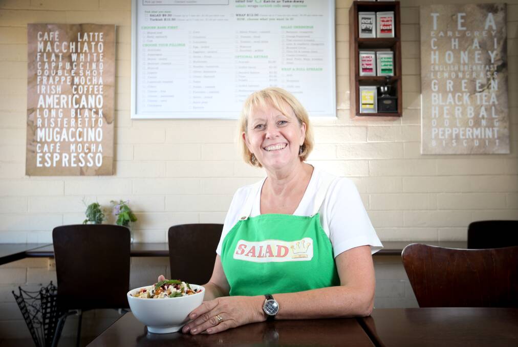 HEALTHY OPTION: The new owner of Get Tossed Salad Bar Cheryl Cornish says she likes the concept of being able to feed people "a decent lunch" while they're at work. Picture: KYLIE ESLER