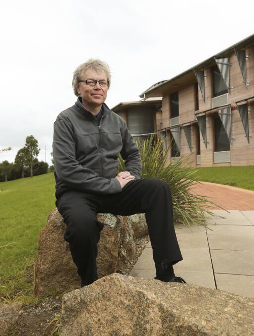 PROUD: CSU head of school of environmental sciences Ben Wilson at the Thurgoona campus, now part of the first carbon-neutral university. Picture: ELENOR TEDENBORG