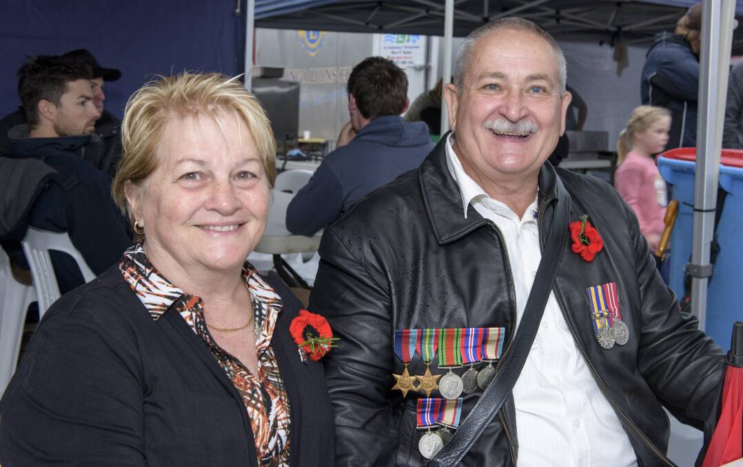 JOURNEY: Bernice and Grant Vaughan from Nambour in Queensland travelled across two states to be at the Wodonga dawn service.