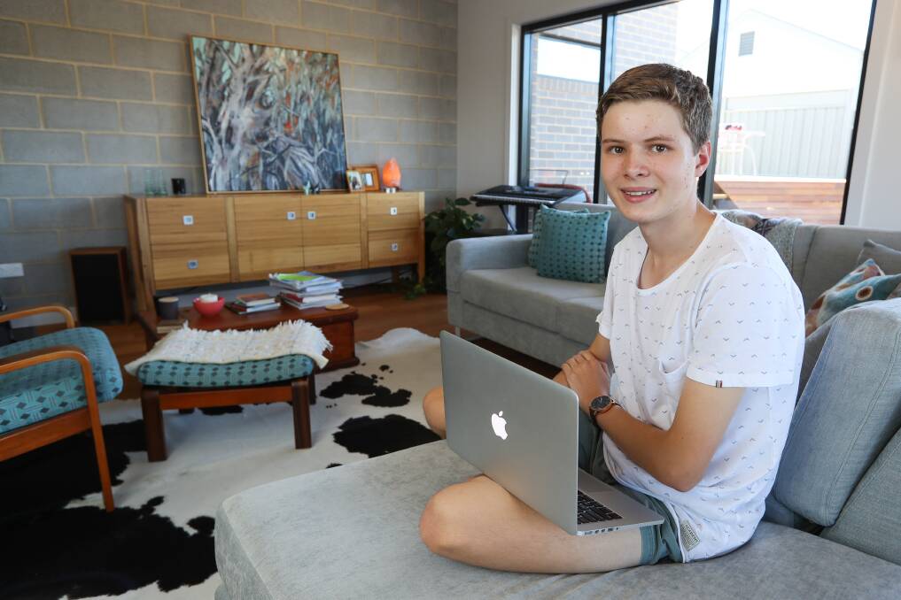 BRIGHT MIND: Albury's Finlay Campbell, 15, will go on a two-week tour of leading universities and companies like Google. Picture: MARK JESSER