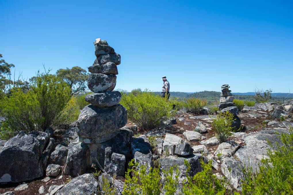 STRANGE: Cairns in the Toombullup State Forest have no link to the Chinese community, a leader in the field believes. Picture: MARK JESSER