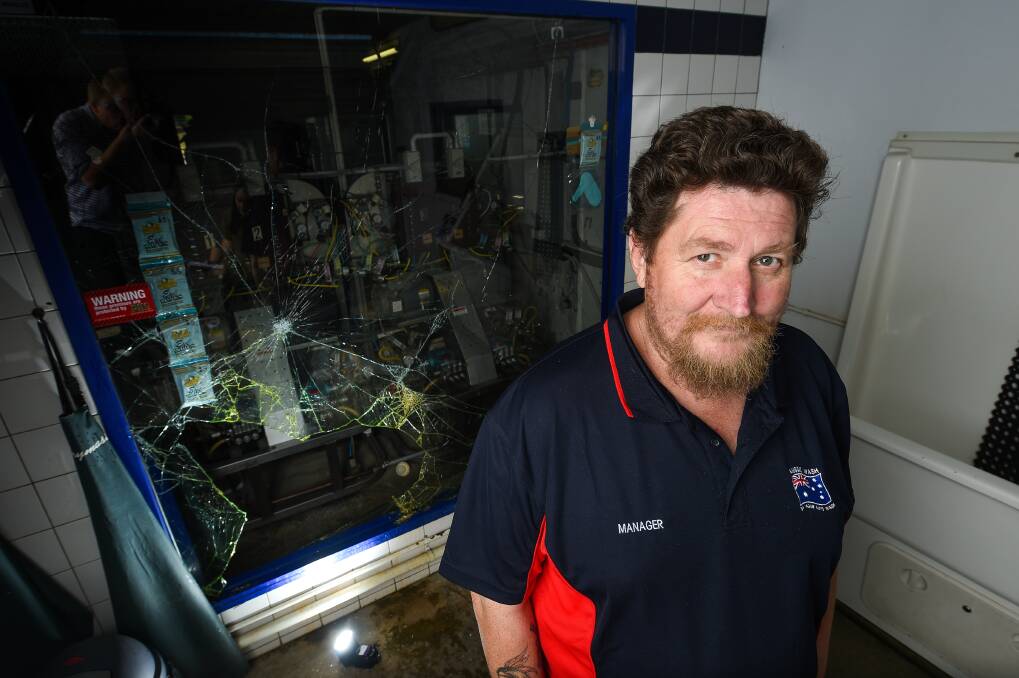 FRUSTRATED: Aussie Superior Car Wash manager Brett Nance says a break-in at the business will leave them out of pocket nearly $10,000. Picture: MARK JESSER