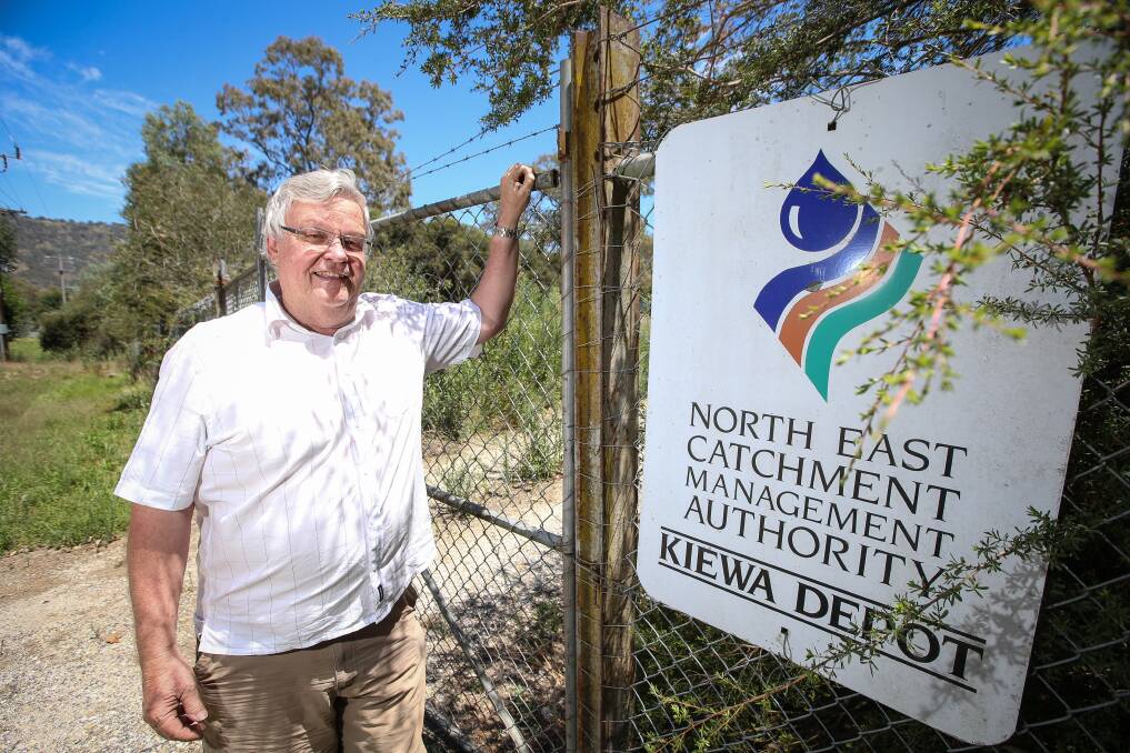 FINALLY: Former councillor Peter Croucher says a bid to buy a depot is the first step to getting river access in Kiewa. Picture: JAMES WILTSHIRE