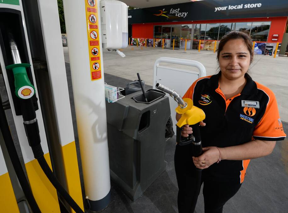 OPEN: The Shell service station at Jindera has received a warm welcome from the community in its first week, says employee Meenakshi Sharma. Picture: MARK JESSER