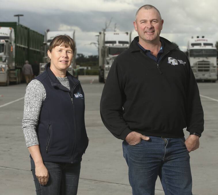 TAKING ACTION: Truck drivers and business operators Pauline Kearney and Gordon Mackinlay have become advocates for owner drivers after their part of the industry was rocked by the RSRT. Picture: ELENOR TEDENBORG