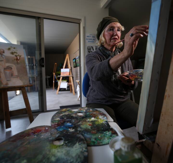 HOMELY GALLERY: Albury artist Stephanie Jakovac is opening her studio and home to the public on the weekends of October 29 and November 5 to showcase the largest exhibition yet of her work. Pictures: JAMES WILTSHIRE