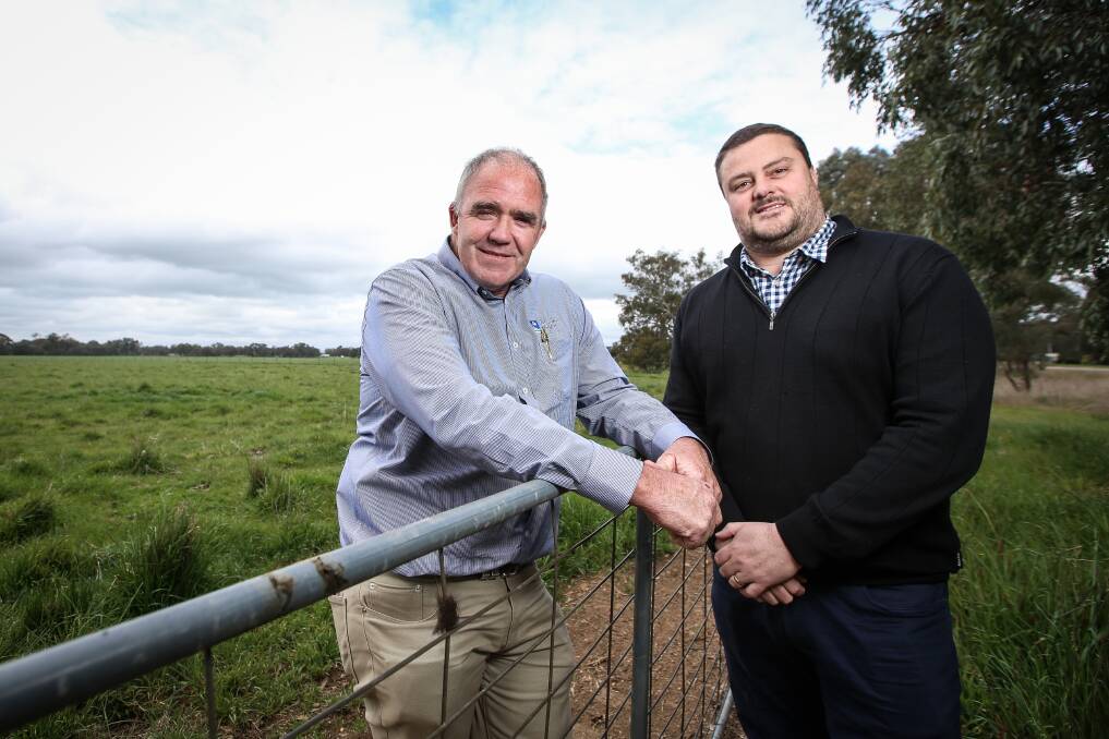 Kyvalley Dairy Director Peter Mulcahy and chief executive Alastair McCredden