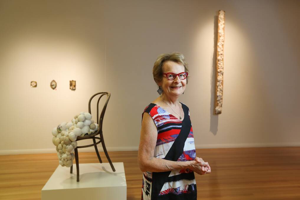 LOOKING BACK: Penelope Campbell has created an exhibition around genealogy, reflecting on her own background. Campbell inherited a BCRA 2 gene mutation, linked to her diagnosis of breast cancer. Picture: MARK JESSER