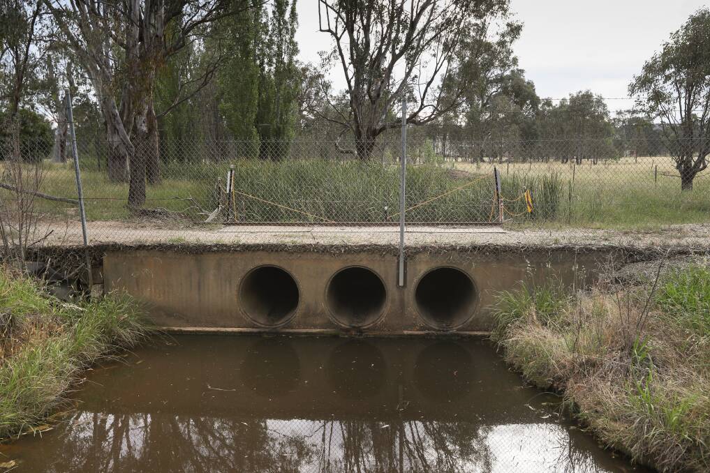The water tested at Whytes road is adjacent to the army grounds
