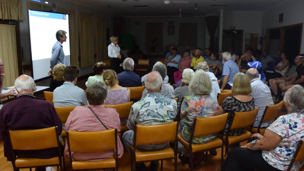 There was a strong turnout to the first community meeting in early February.