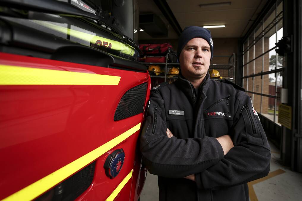 WATCH OUT: Wodonga Fire Brigade Station Officer Sam Dennis says there have already been a number of preventable fires across the North East this winter, many caused by simple mistakes. Picture: JAMES WILTSHIRE