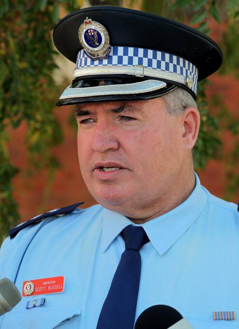 ALARMED: Albury Inspector Scott Russell is calling for information
