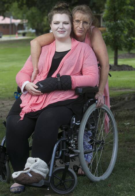HOPEFUL: Emily Hewatt and her mother, Alison, are heading to America in September so Emily can access life-changing treatment. Picture: ELENOR TEDENBORG