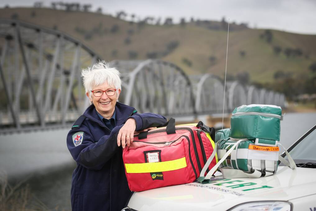 SUPPORT: Berringa CERT Team Leader Julie Miller is joining Ambulance Victoria in calling for more people to take on the volunteer role. Picture: JAMES WILTSHIRE