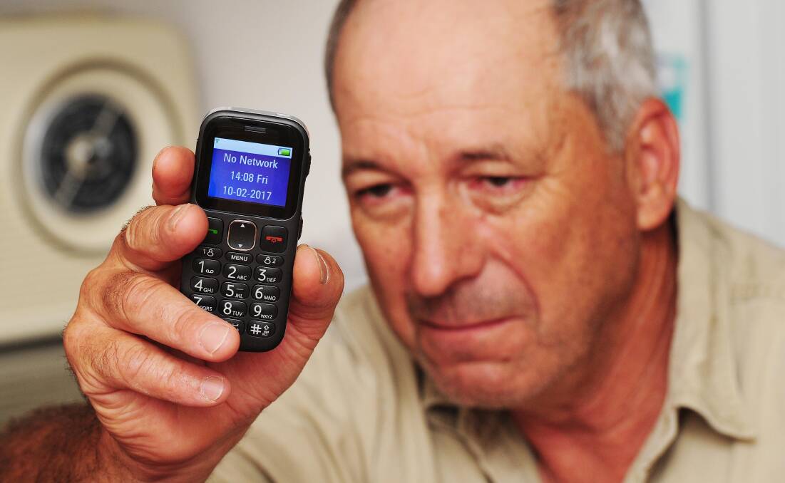 The phone sent to Graham Mott after a fault on his landline. Picture: Kieren L Tilly