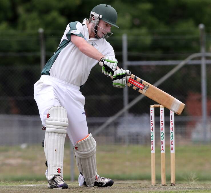 KEEPING IT TOGETHER: A strong stand from St Pats batsman Matt Crawshaw kept CAW from suffering a batting collapse against Murray Valley.