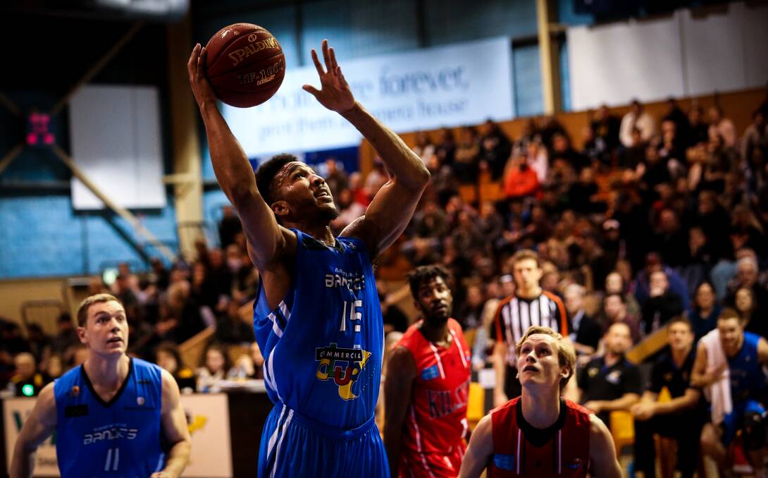 DECISIVE: Import Donte Nicholas took the Gunners to task on Saturday night, finishing with 30 points and 10 rebounds. Picture: JAMES WILTSHIRE