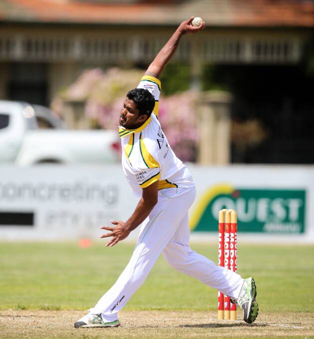 X-FACTOR: Tallangatta import Dilhara Lokuhettige will be one of the team's marquee players, bringing first-class experience with Sri Lanka with him. Picture: JAMES WILTSHIRE