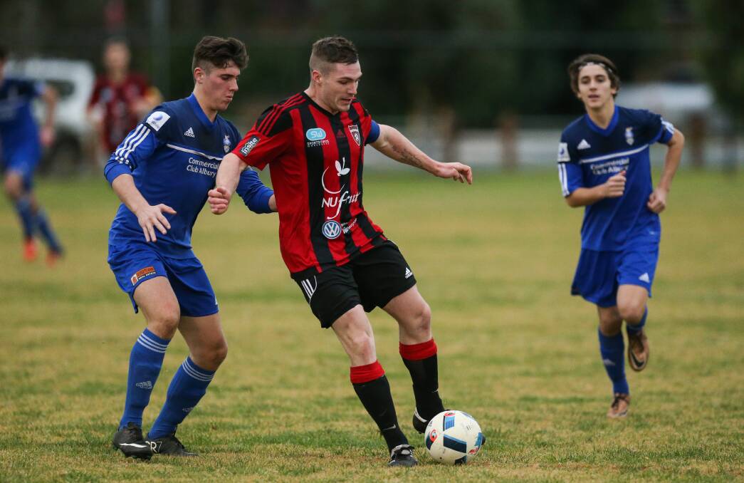 IMPROVING: Wangaratta's form before the bye had been red-hot, but Albury City found a way to halt their explosive offence on Sunday afternoon. Picture: MARK JESSER