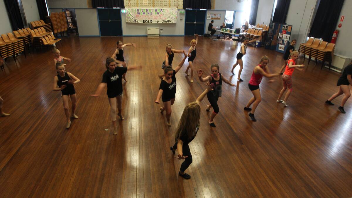FEEL THE RHYTHM: Dancers from 16 schools across the region are taking part in the three-day Riverina Dance Camp this week. Picture: CHRIS YOUNG