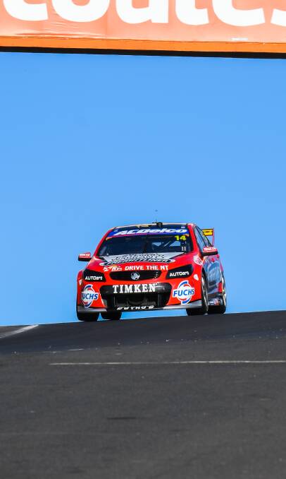 ROUGH DAY: Despite going a lap down after a pitstop mishap, Tim Slade and co-driver Ash Walsh recovered remarkably well to finish seventh overall. Picture: TIM FARRAH