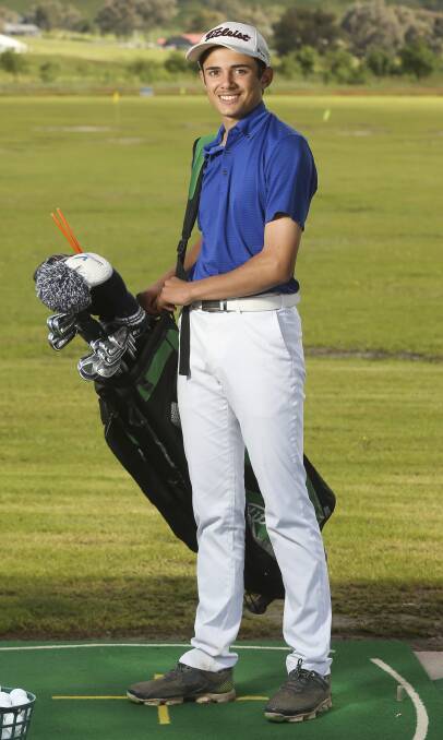 ON THE RISE: Wodonga golfer Daniel Gill, 15, has been picked in the Victorian State Team. Picture ELENOR TEDENBORG