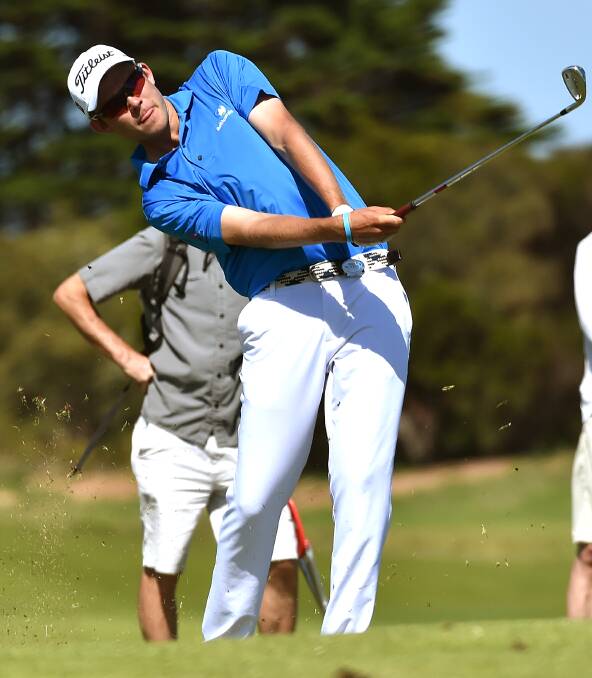 GOOD SHOW: Wodonga up-and-comer Zach Murray impressed at the Victorian Open last weekend, climbing as high as fifth on the third day. Picture: GOLF VICTORIA