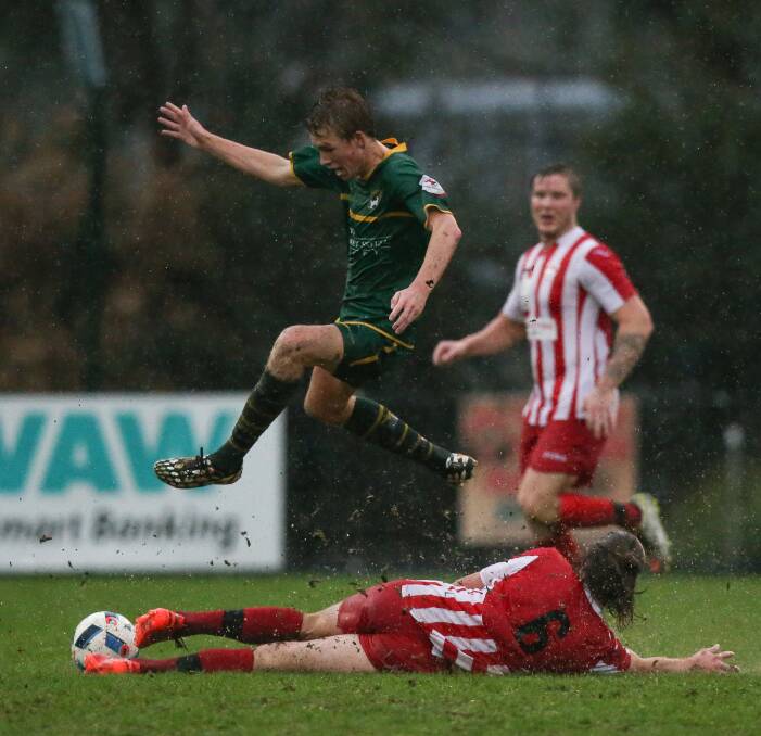 LEAPS AND BOUNDS: St Pats senior men's coach Steven Chater says the players like young gun Harry Mitchell will be key to the club's success. St Pats finished ninth in 2016. Picture: MARK JESSER